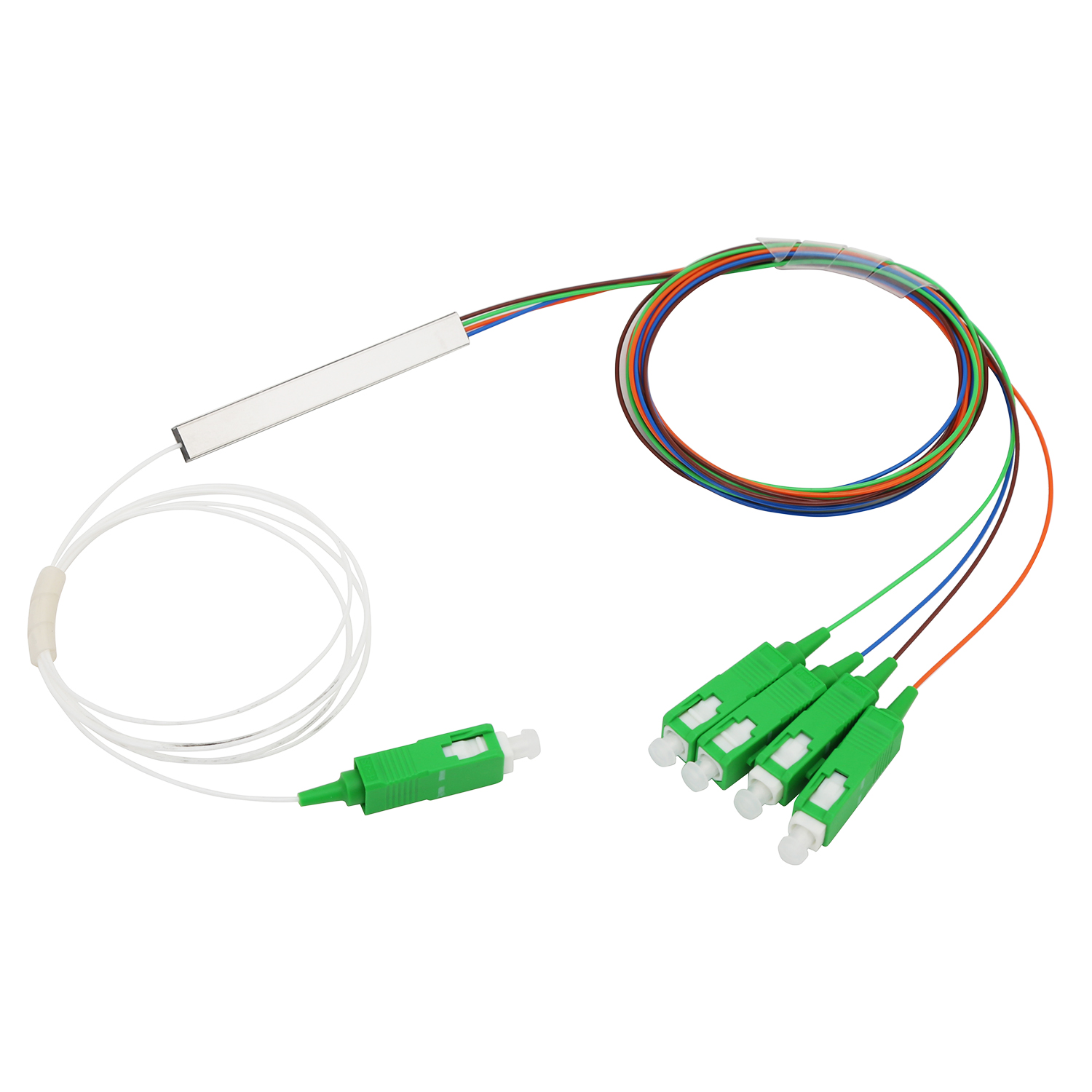 Divisor de plc fibra optica ftth plc splitter 1x4 1x8 1x16 1x32