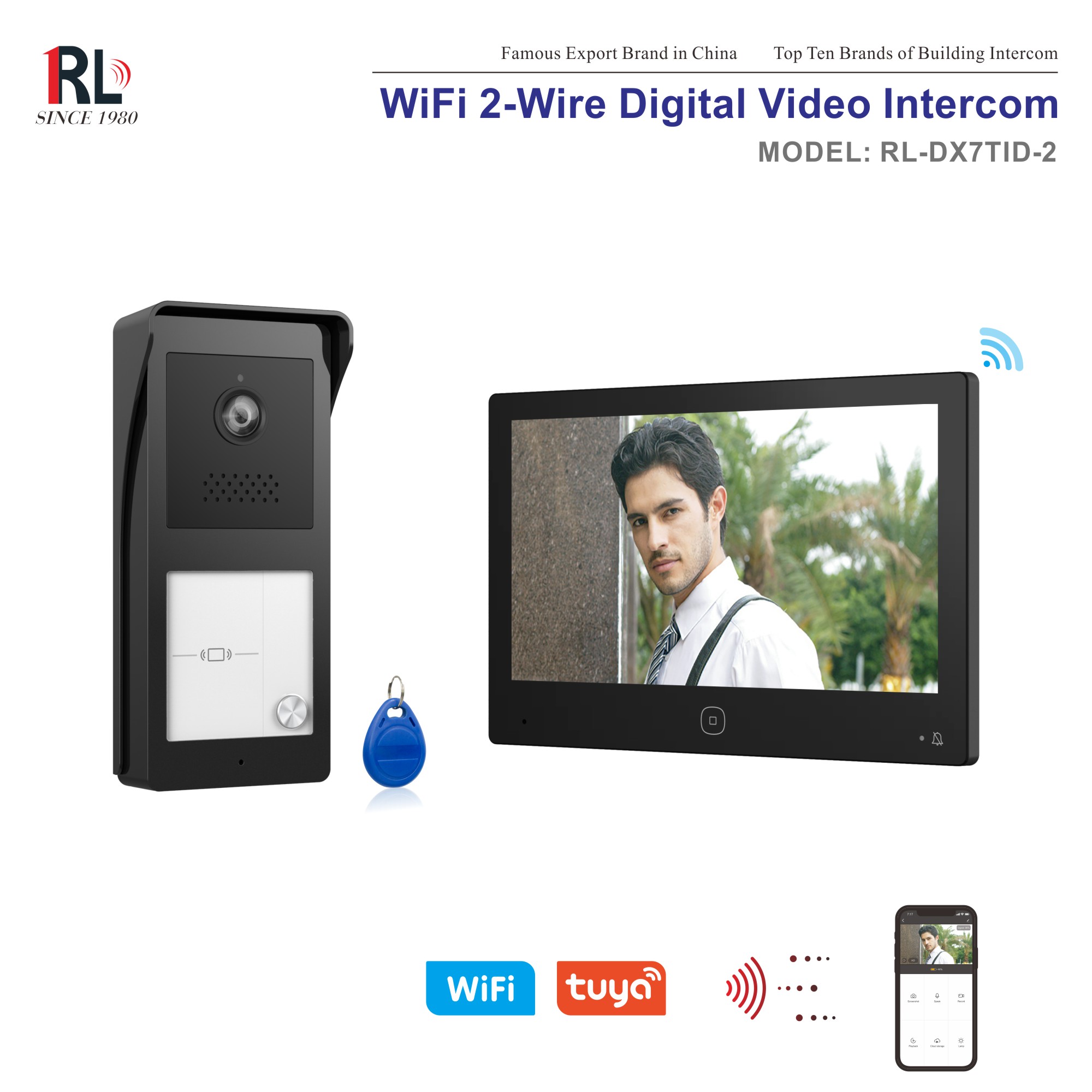 Wi-Fi 2-Wire Digital HD Video Doorphone