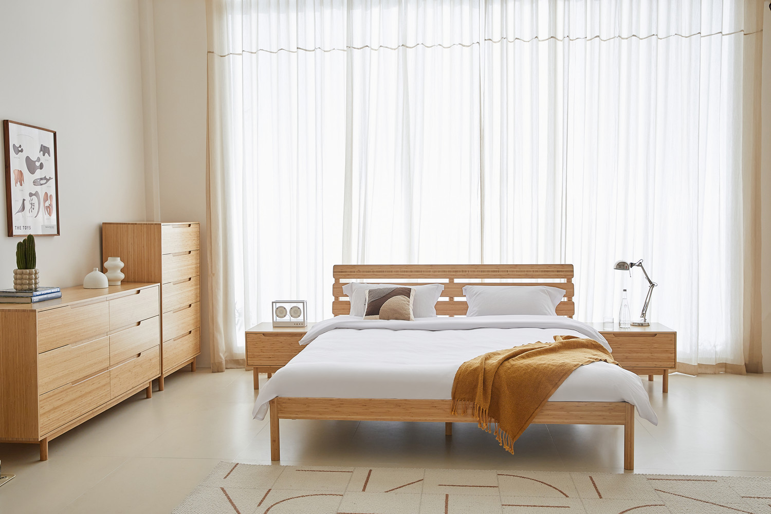 bamboo bed frame