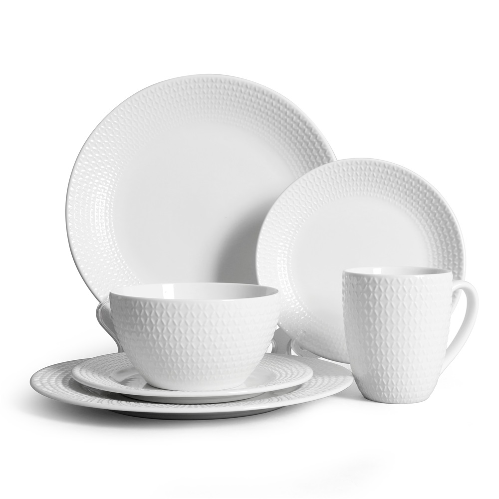 LINYI XUNYUAN CERAMIC CO.,LTD. – Embossed porcelain dinner set 3