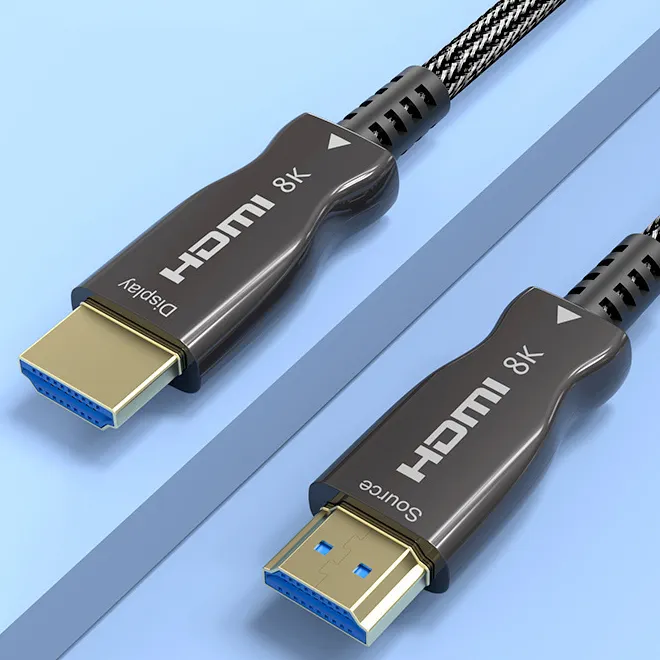 2.1 8K 60h Armored Active Optical AOC High Speed HD HDTV Cable with Ethernet in Wall