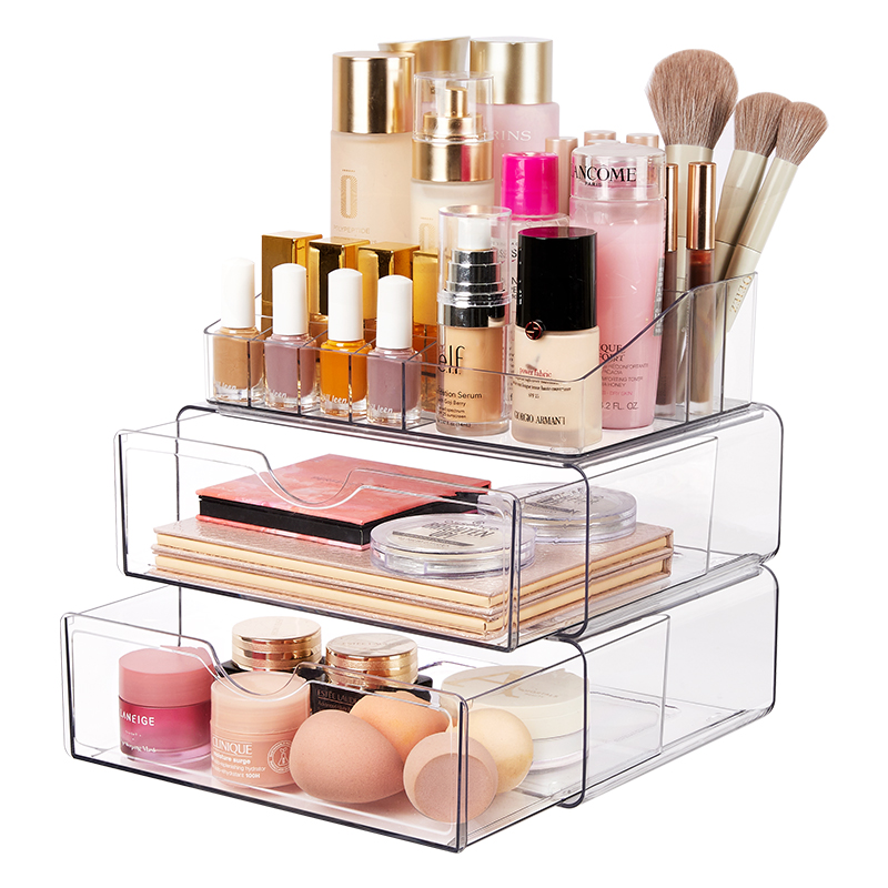 3 Tier Storage Drawer SET with Top Compartment