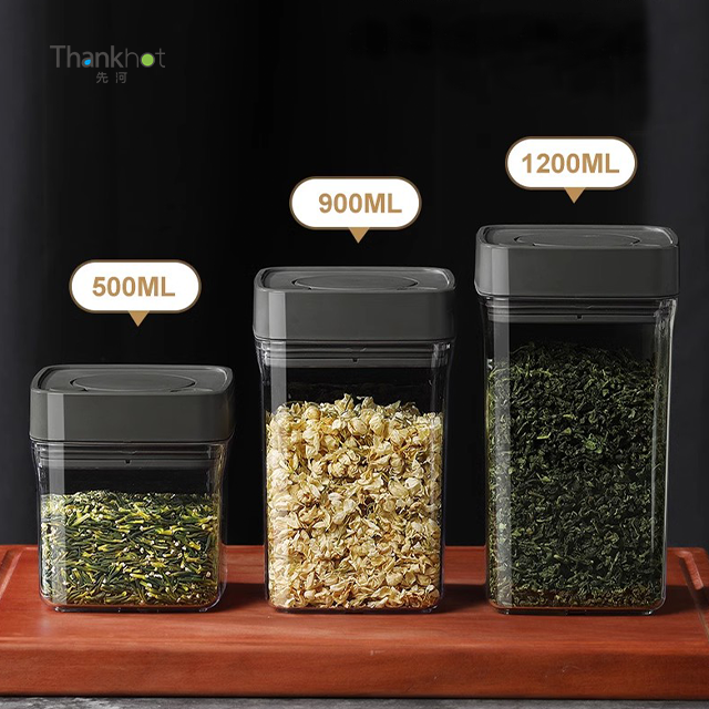 Thankhot 900ml Press Type Multiple sizes Square Vacuum Jar High Vacuum Series