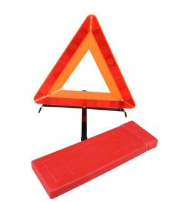 Triangular warning sign