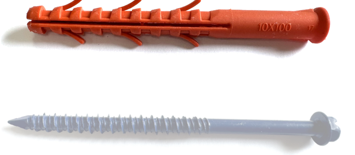 Plastic anchor with screw