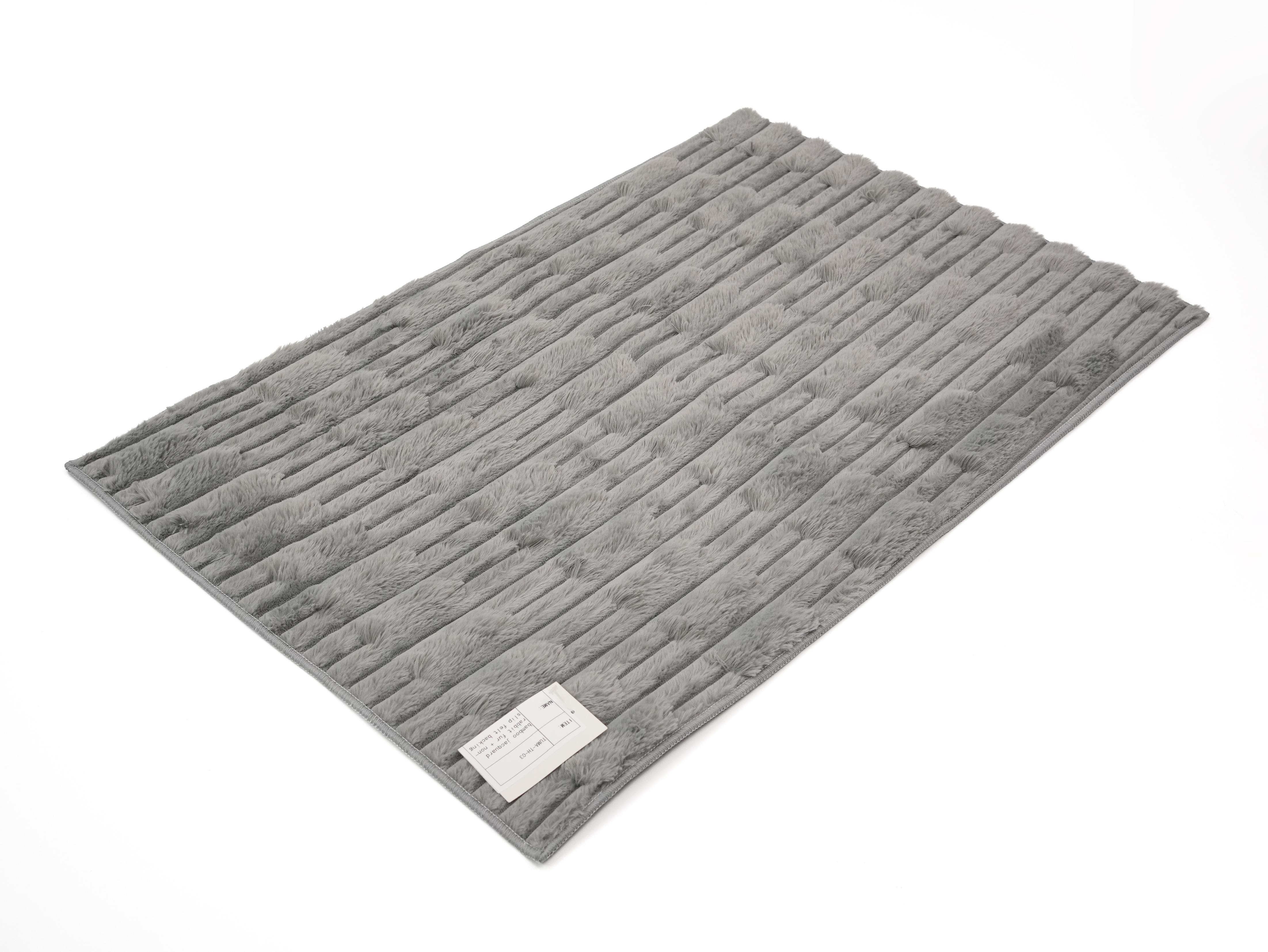 High quality jacquard rabbit plush carpet