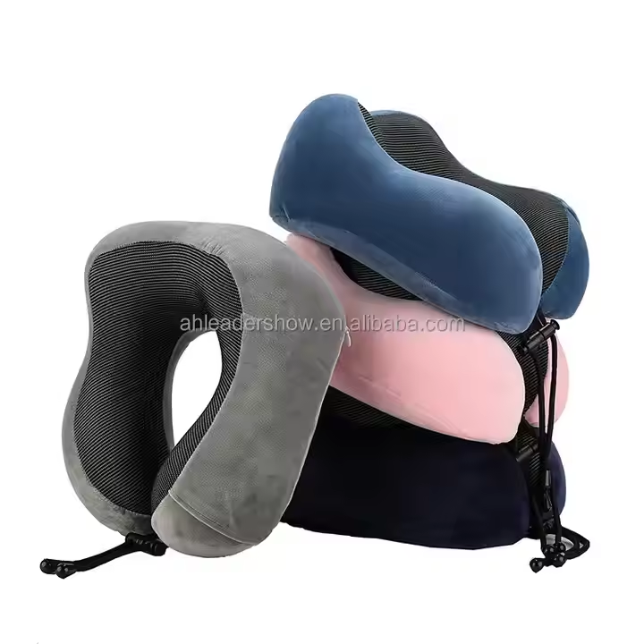 Memory Foam U Shape Neck Pillow for Travel Office and Home Relaxation