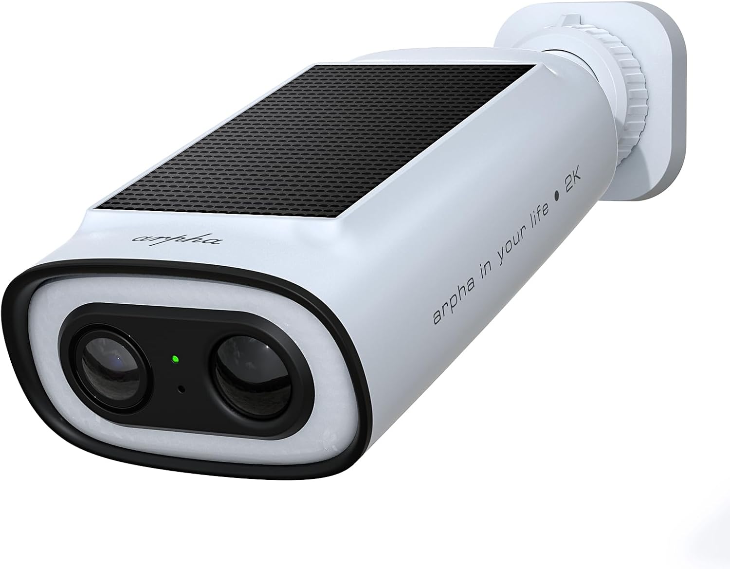 battery outside camera with solar panel