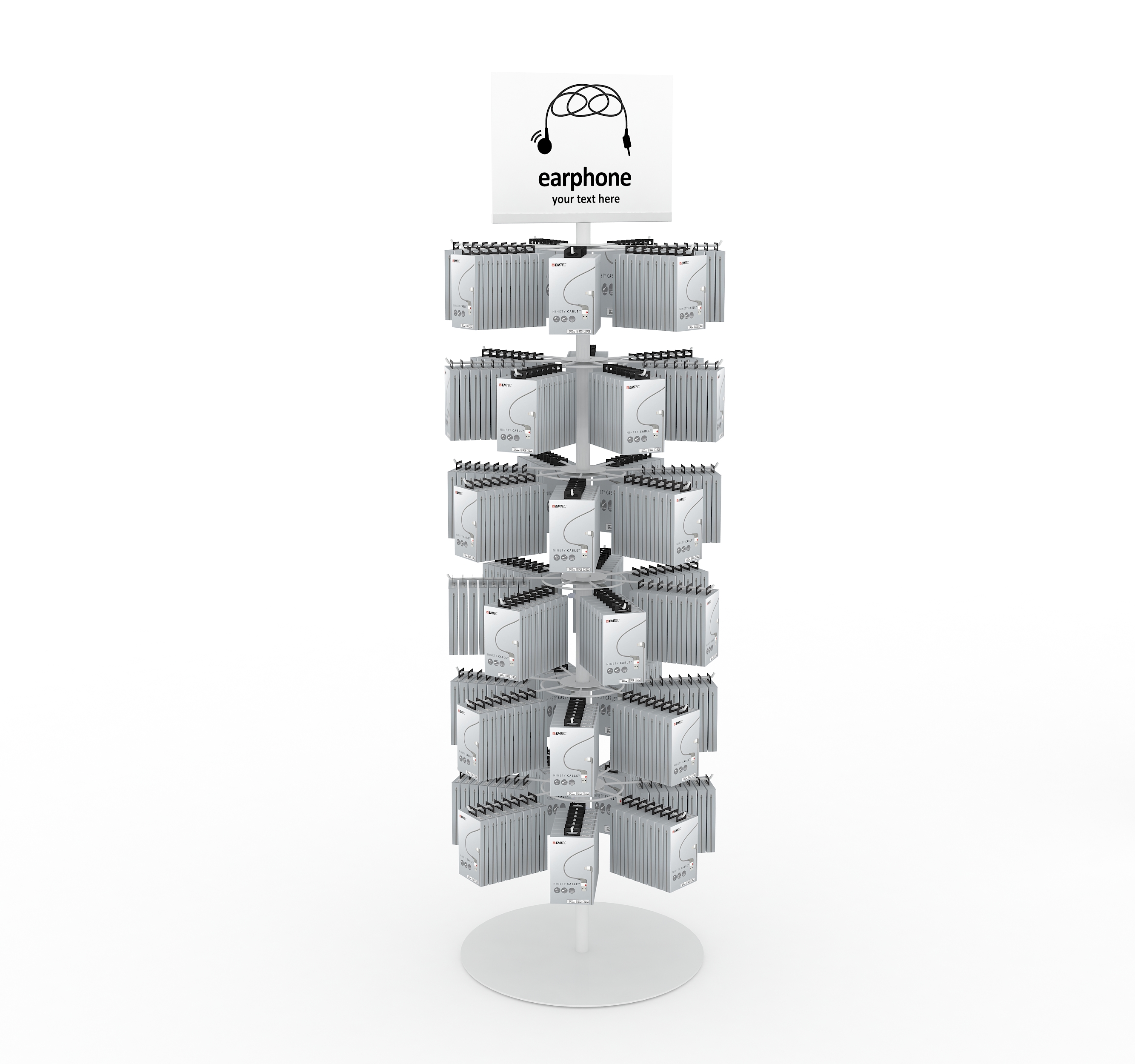 Earphone pop display