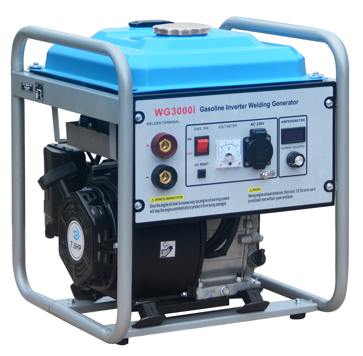 Gasoline welding generator