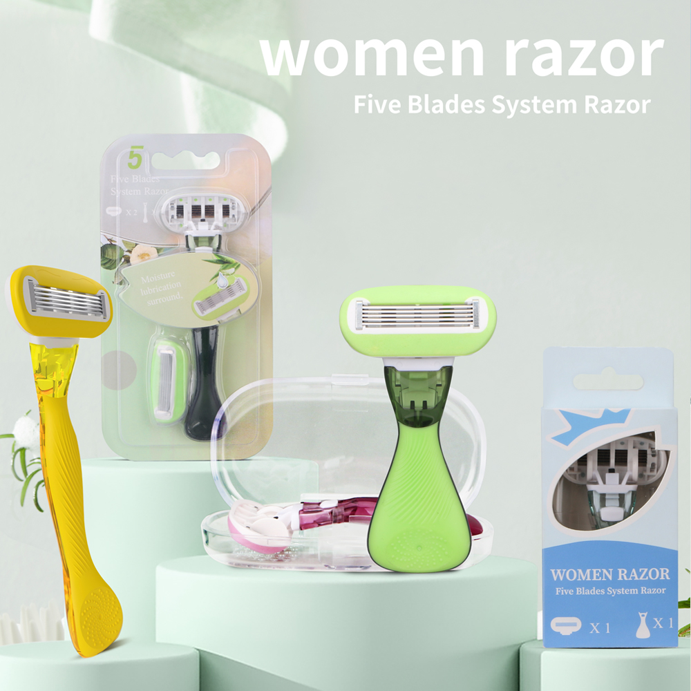 Five blade lady system razor
