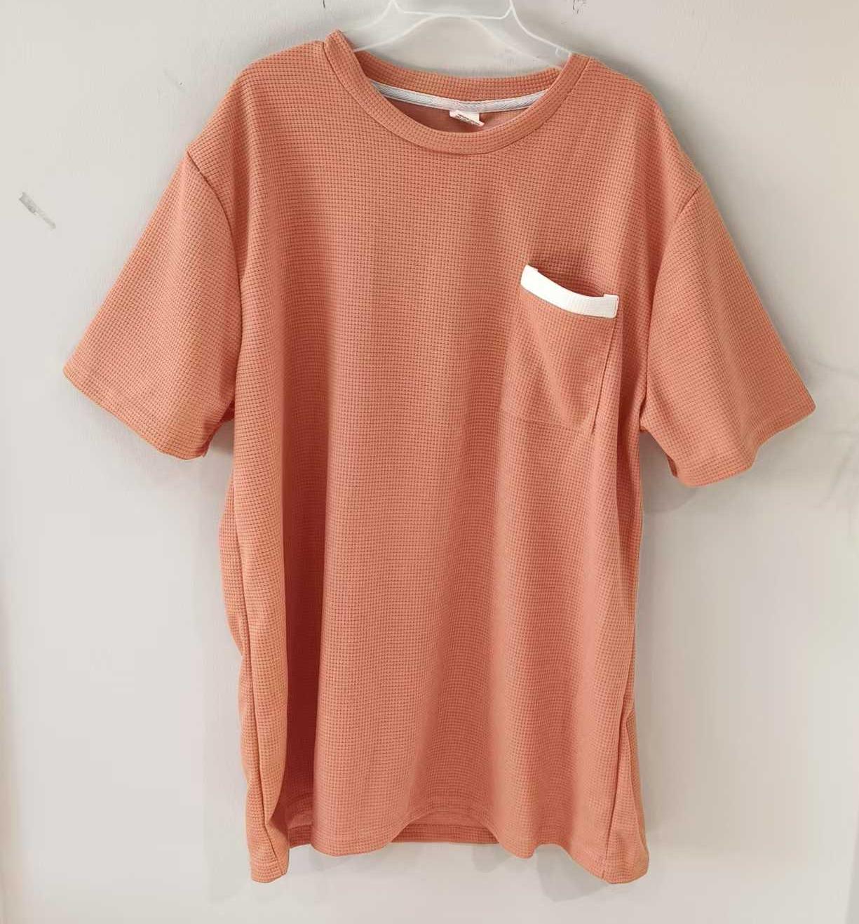 Polyester（100%）orange T shirt