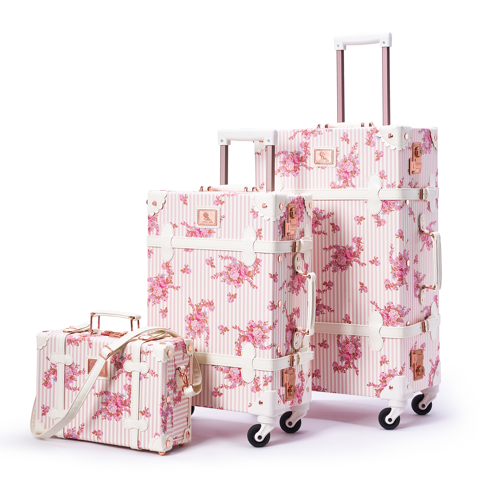 UNIWALKER Vntage Suitcase Set, Retro Luggage Set
