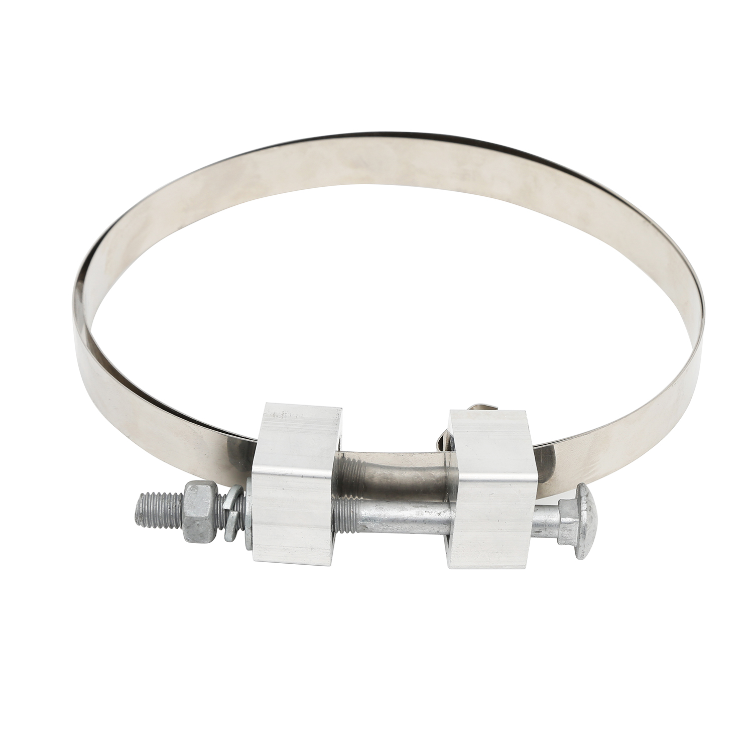 Pole Bracket stainless steel band strips fiber clamp Soporte de poste