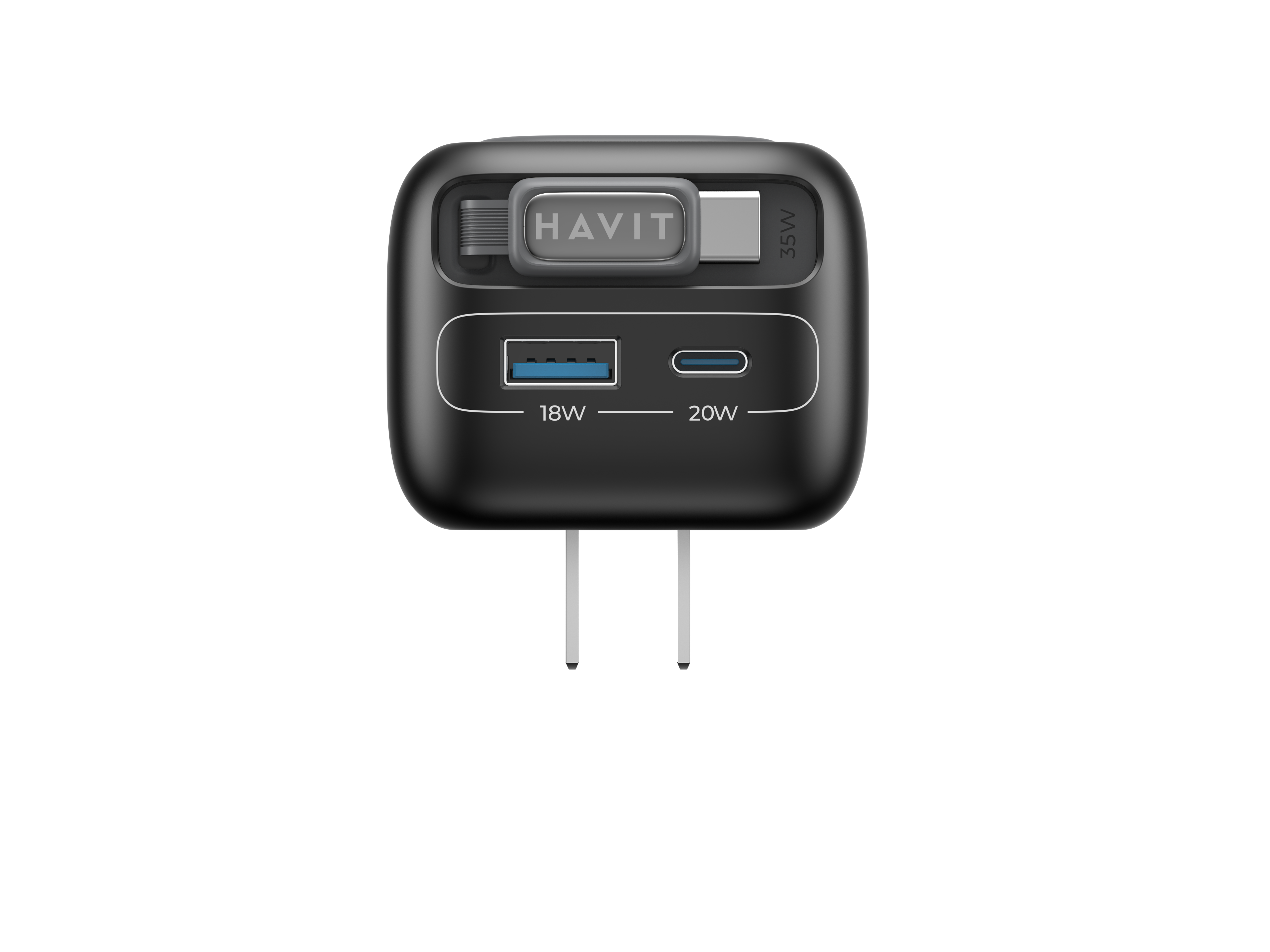 HAVIT UC251 Travel Charger Fast Charging Portable and Lightweight