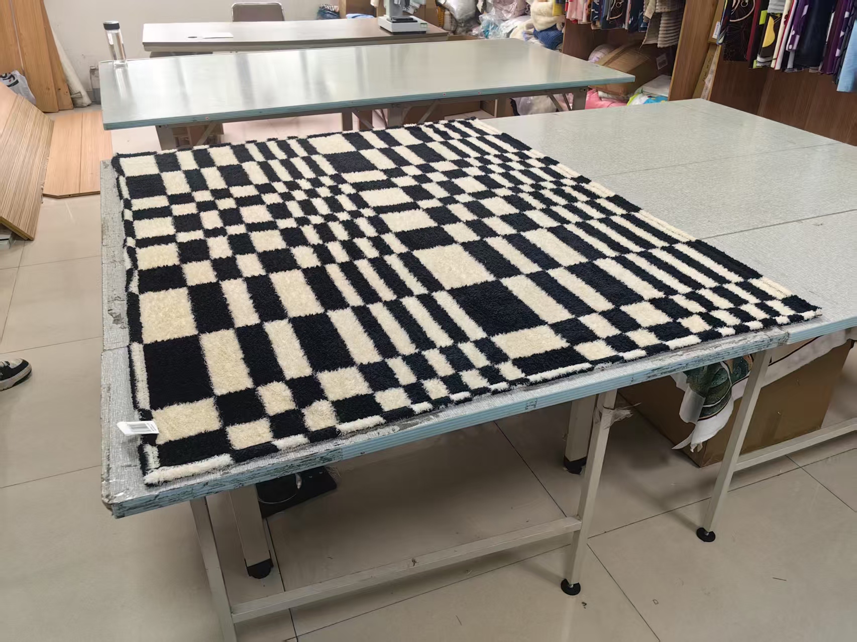check plush throw