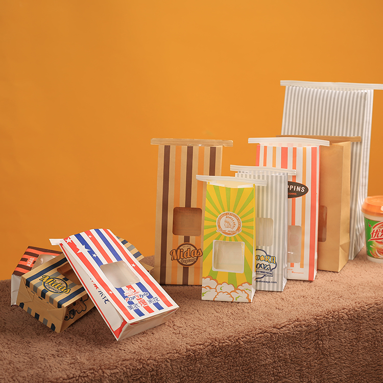 Paper bag with window