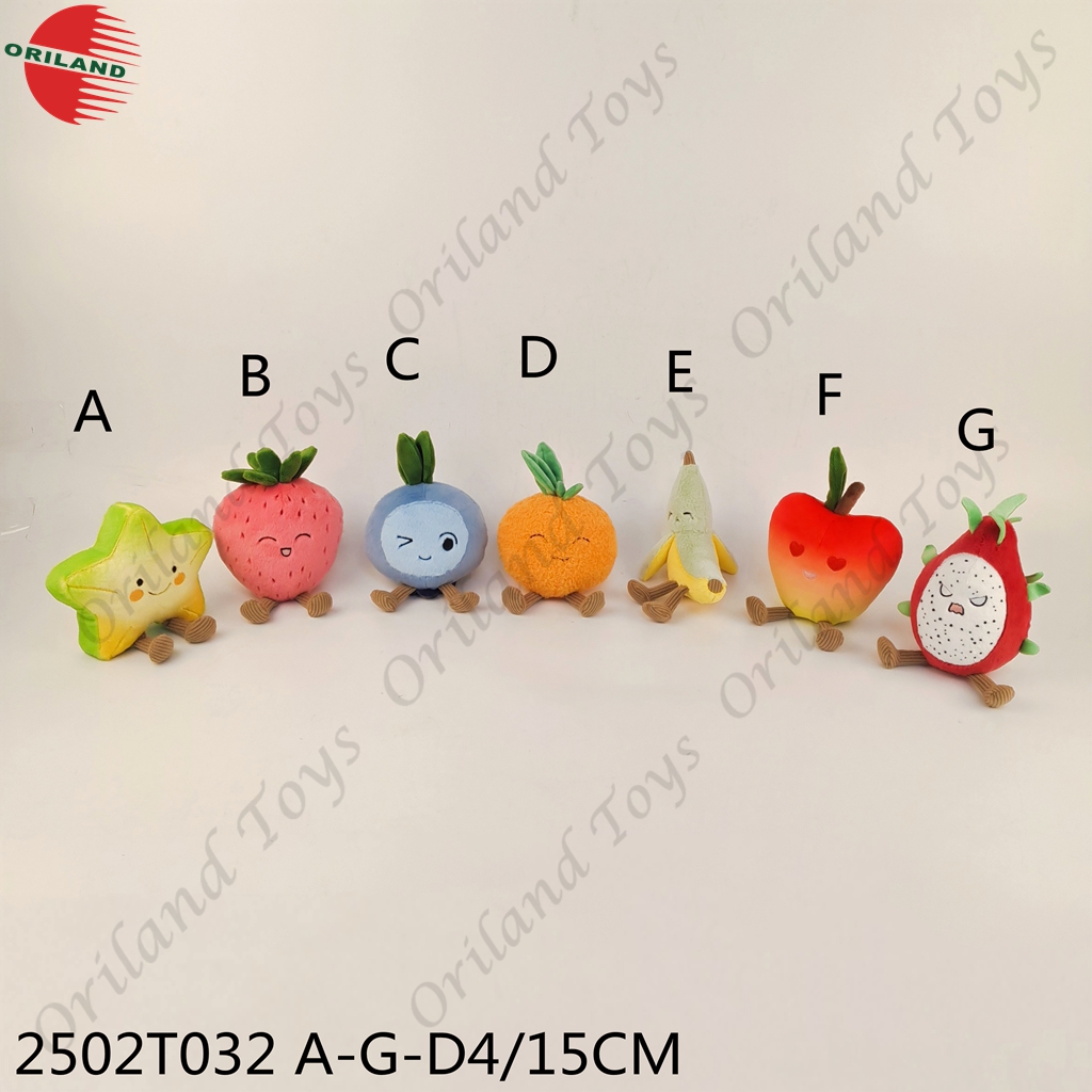 Super Soft High Quality Cute stuffed Plush Fruit Personified Plush Fruit