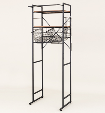 Washing machine rack, toilet rack in bathroom, toilet arrangement rack, floor retractable rack