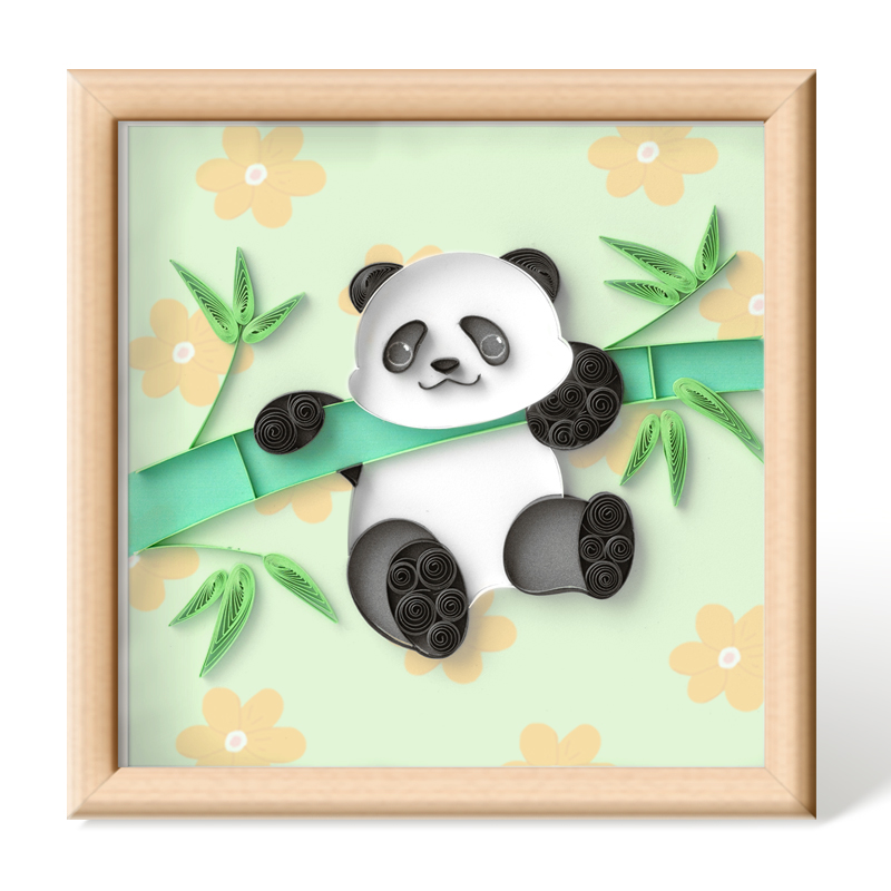 Zhizhu Changle Panda Yan Paper Painting