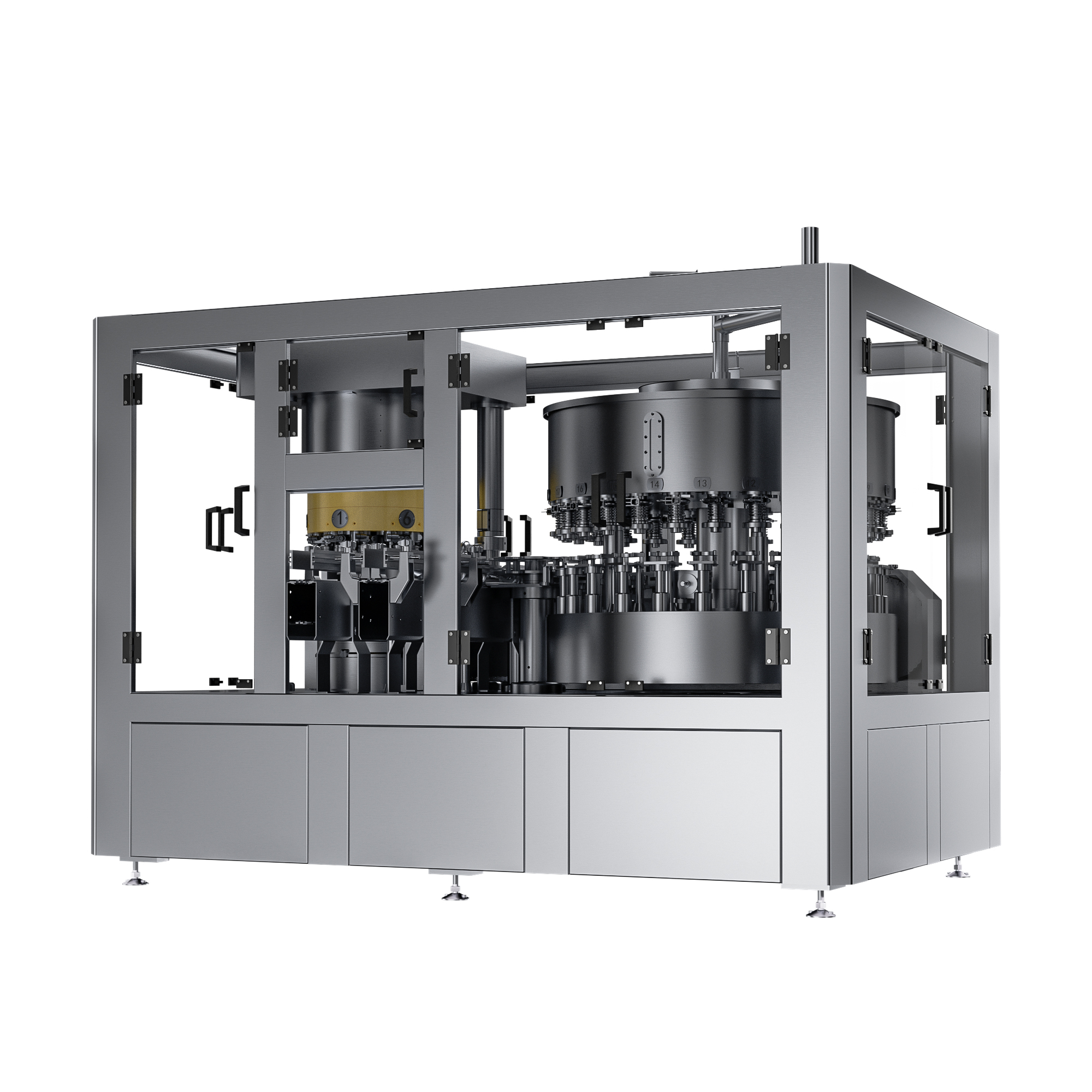 Can filling and sealing machine