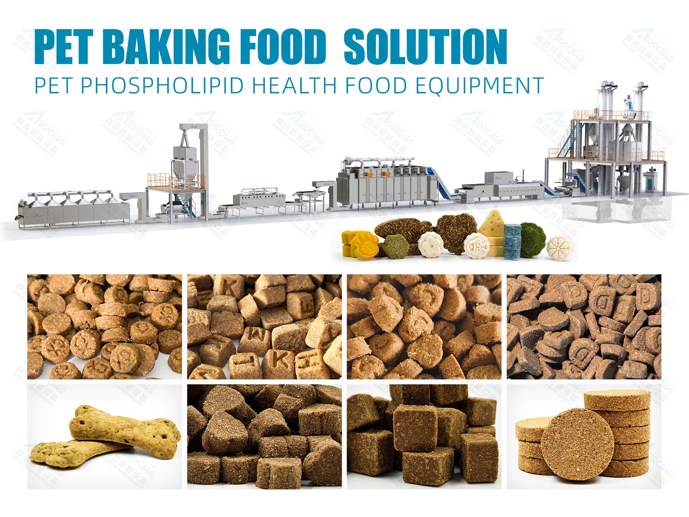 Pet Baking Food Production Line/Pet Phospholipid healthfood equipment