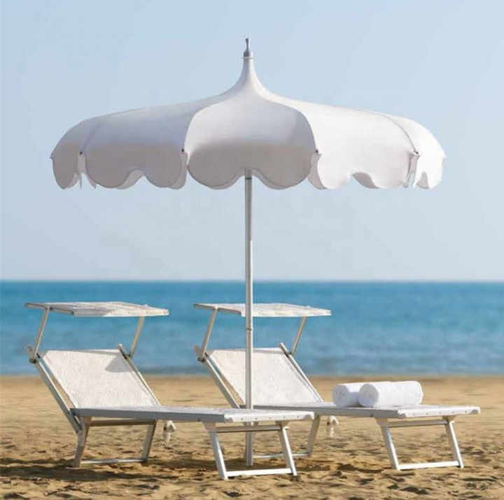 Romantic Pagoda Parasol With Wave FLAP