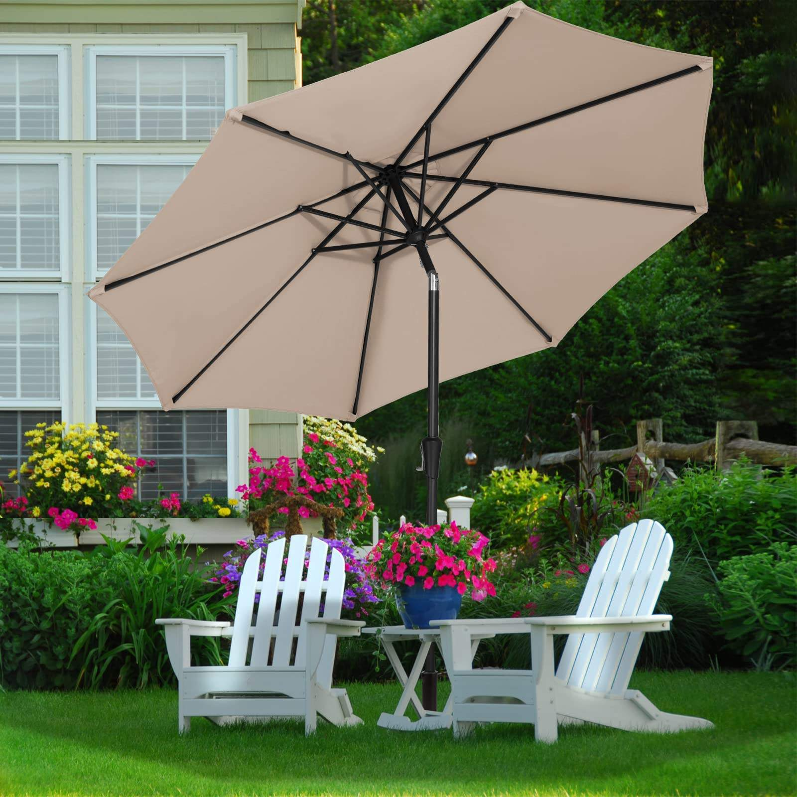 Garden Parasol Restaurant Deco Sunshade Patio Umbrellas