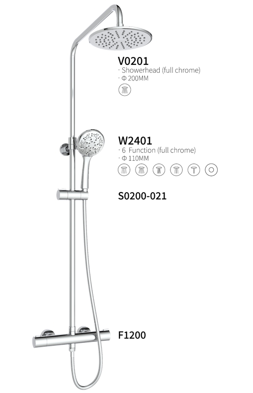 Mixer set with shower