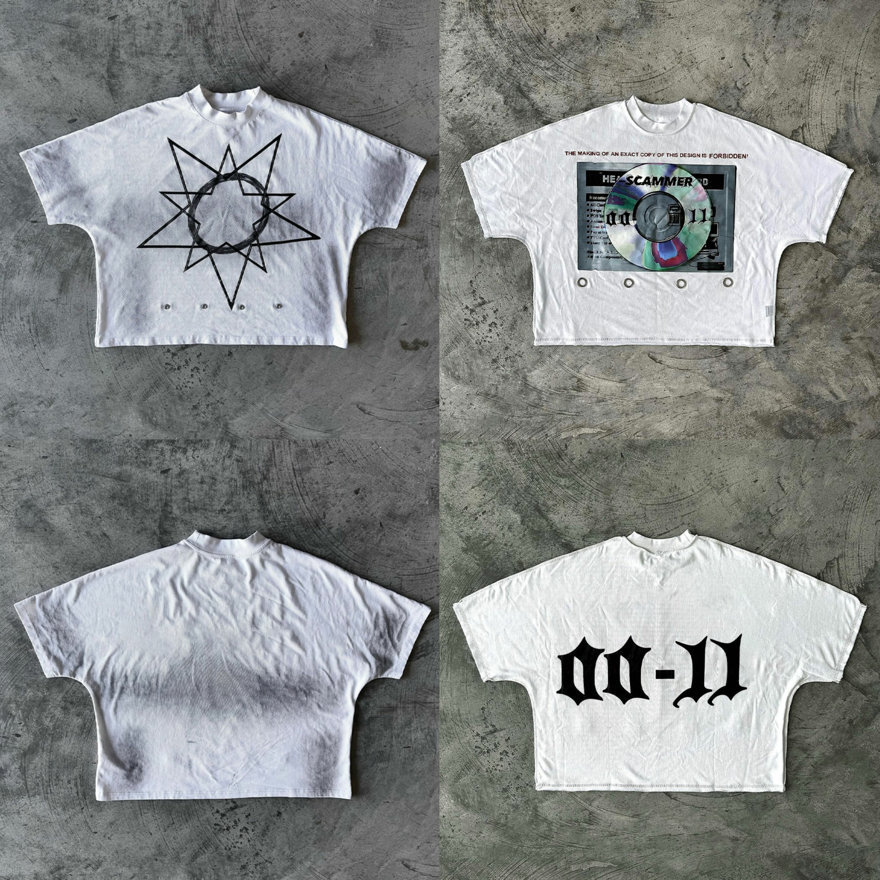 Huili Oversized Boxy Tshirts Custom Screen Printed Graphic Tee Men Vintage Washed Cropped T Shirt