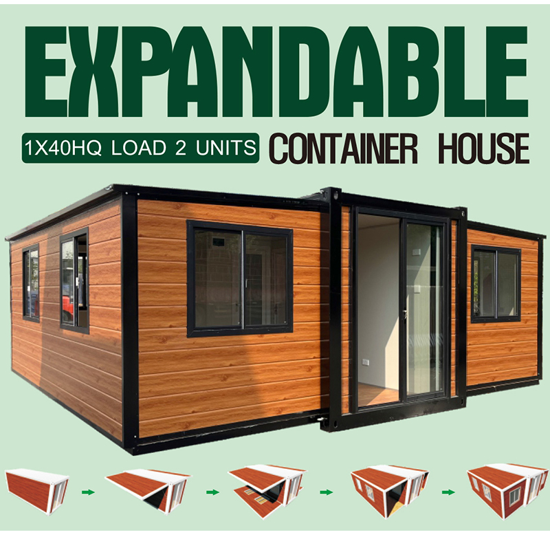 Expandable container house