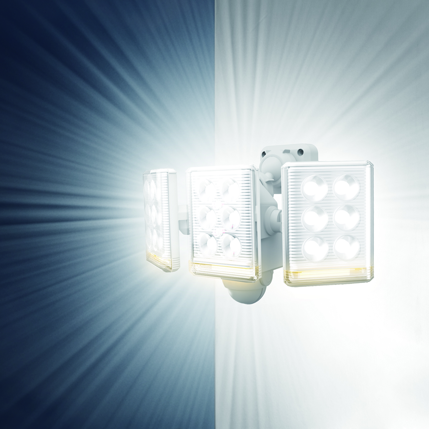 Free Arm Mini LED Sensor Light (9W x 3 Lights), Outlet Type,, White