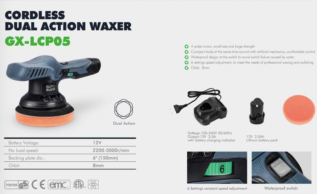 Cordless Dual Action Waxer