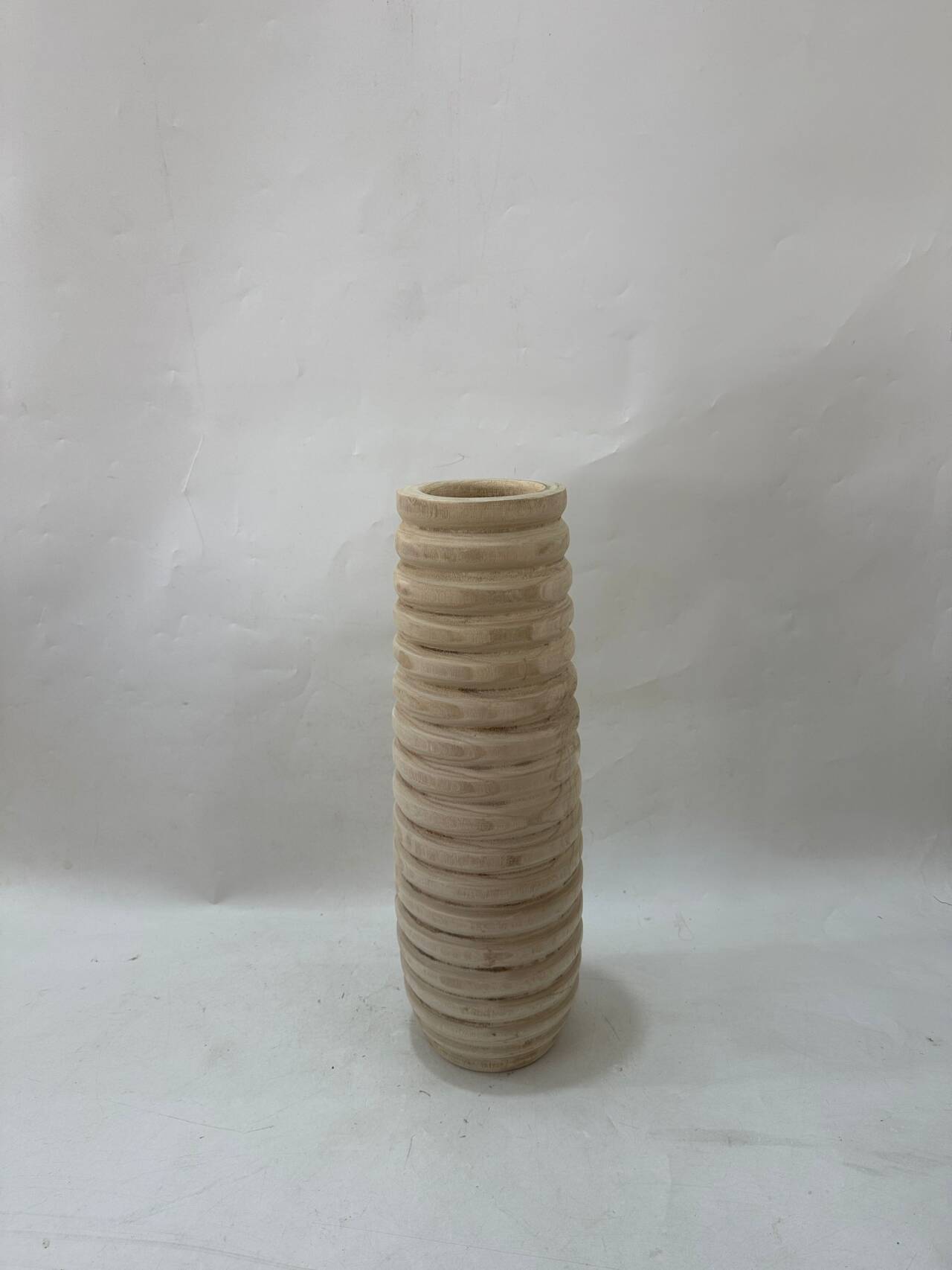 wooden vase