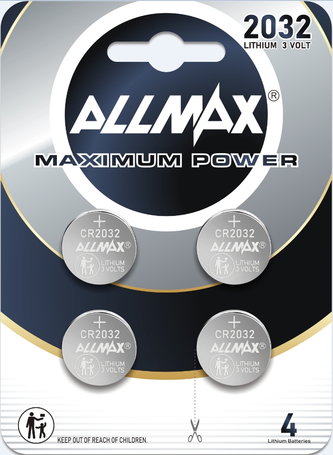 Allmax CR2032 Lithium Batteries 3V (CR2032-B4-96)