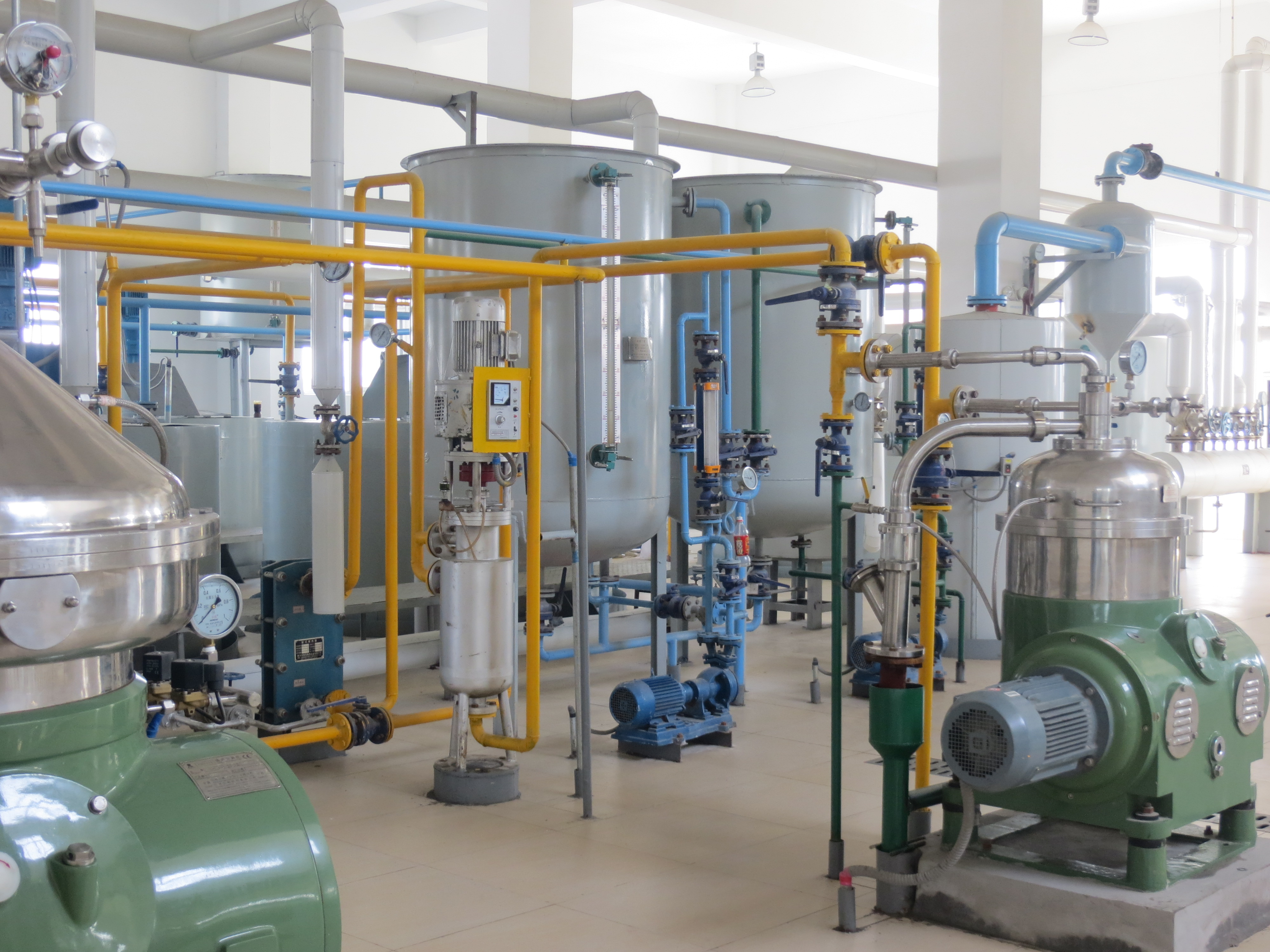 Full automatic edible crude oil sunflower oil, palm oil refinery equipment