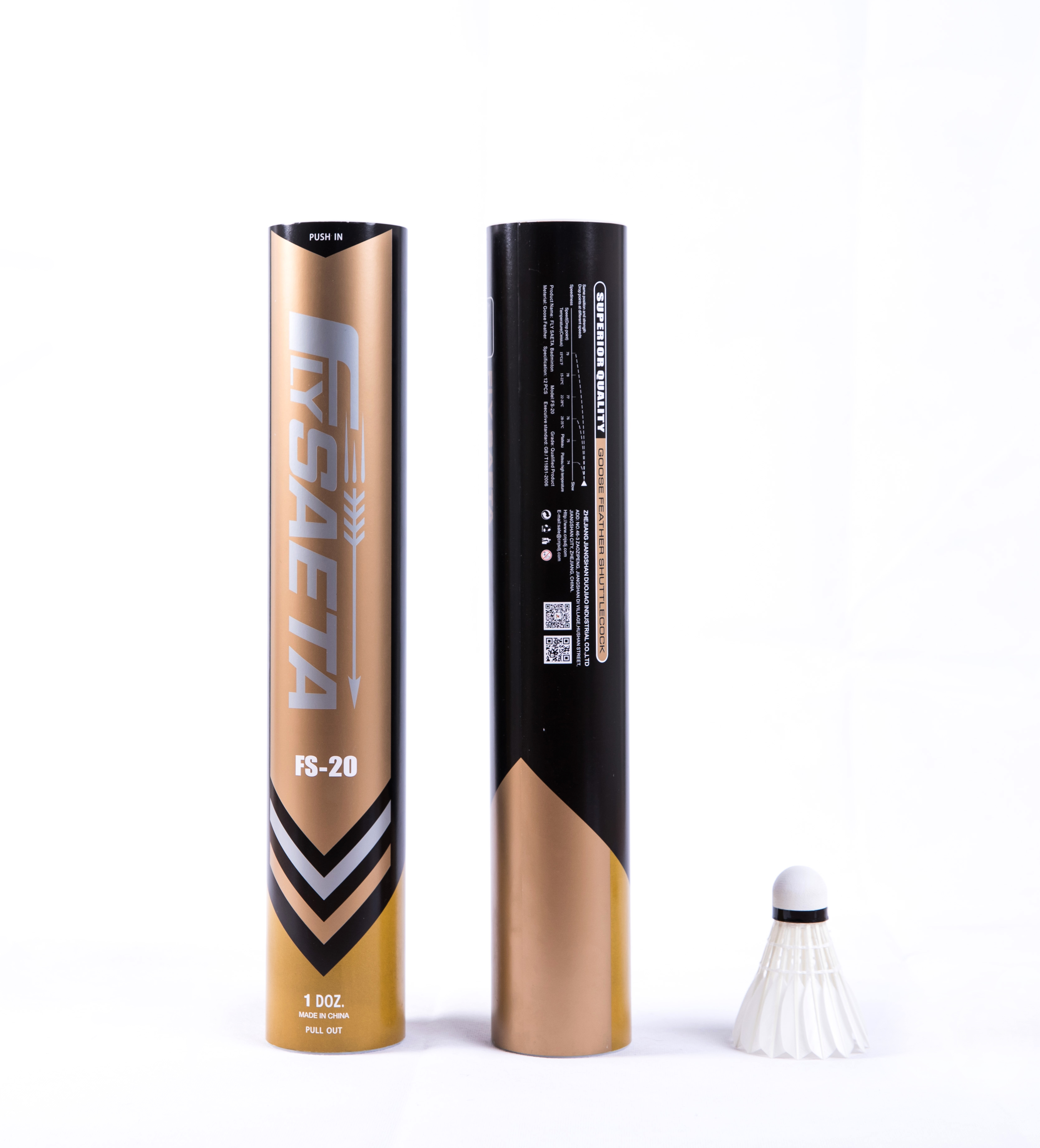 Fly Saeta badminton/shuttlecock[FS20]goose feather shuttlecock
