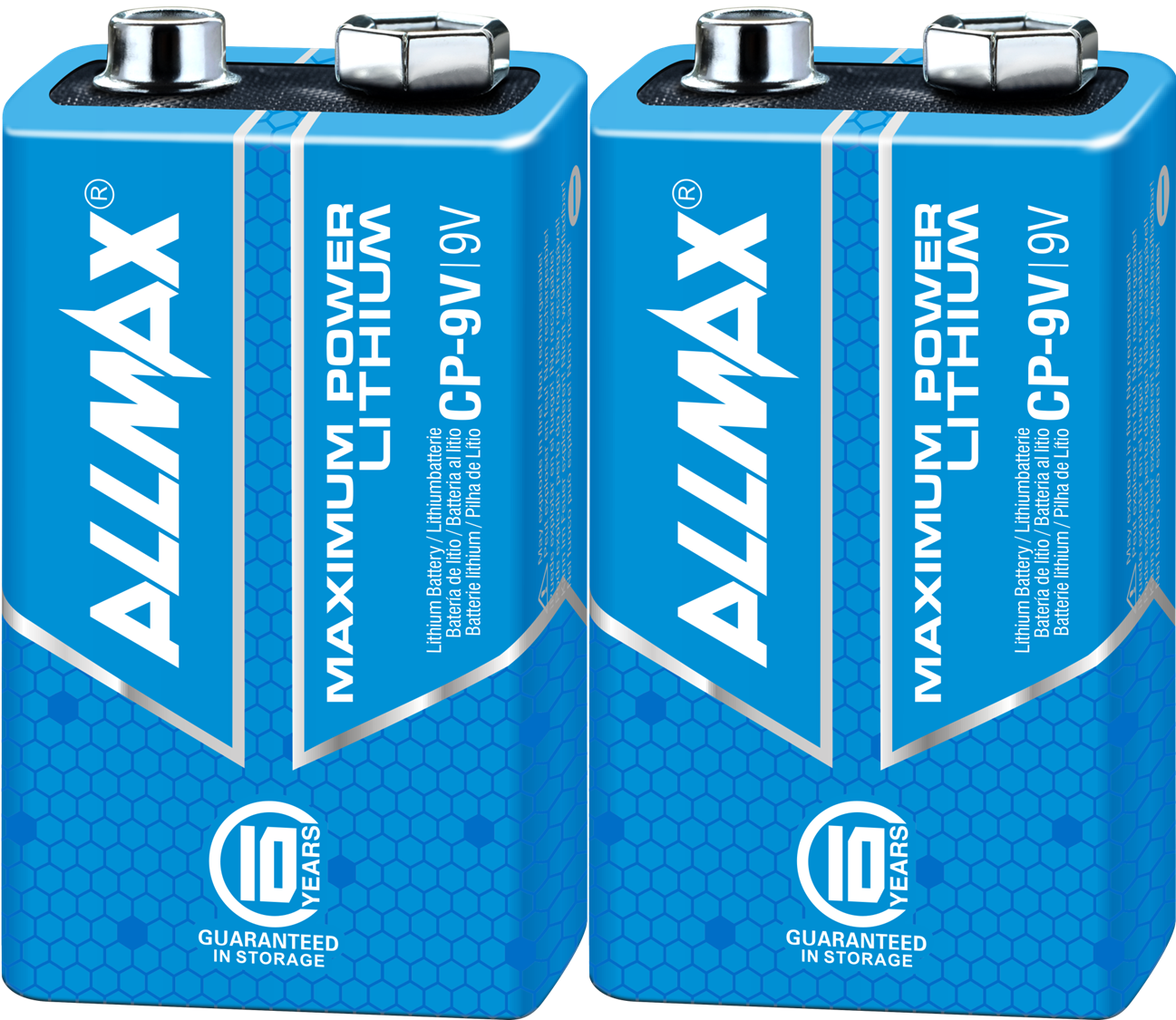 Allmax 9V Lithium Batteries CP-9V 9V (605-SP2-12)