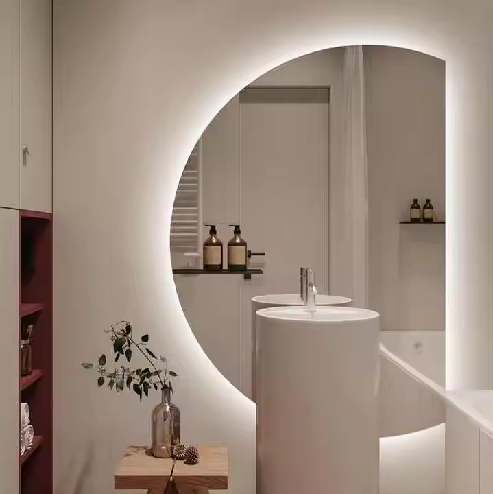 Sandblasted Mirror Glass for LED Mirror
