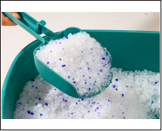Silica gel cat litter