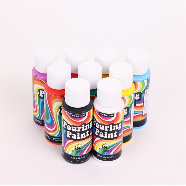 Pouring Acrylic Paint