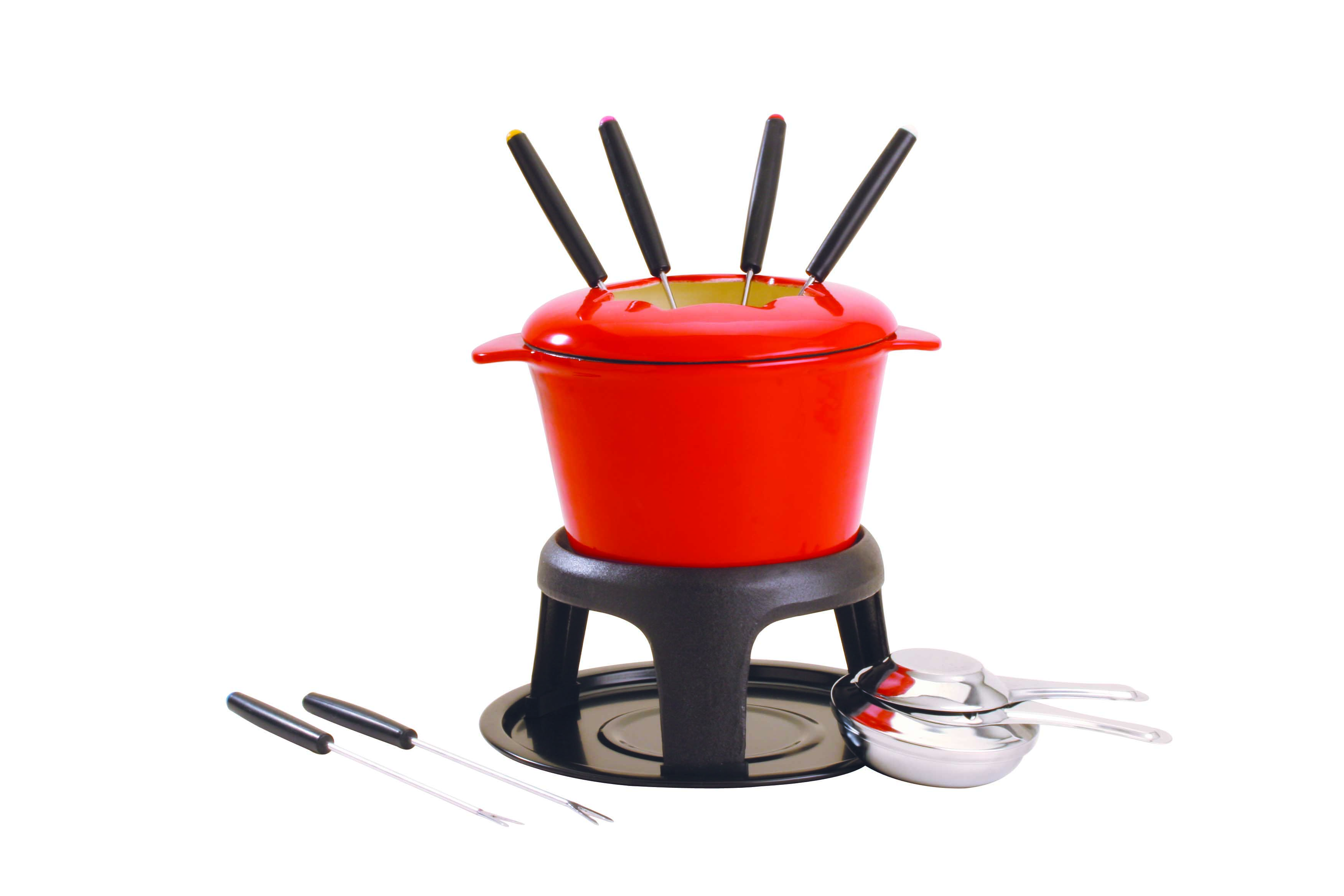 Cast Iron Fondue Set