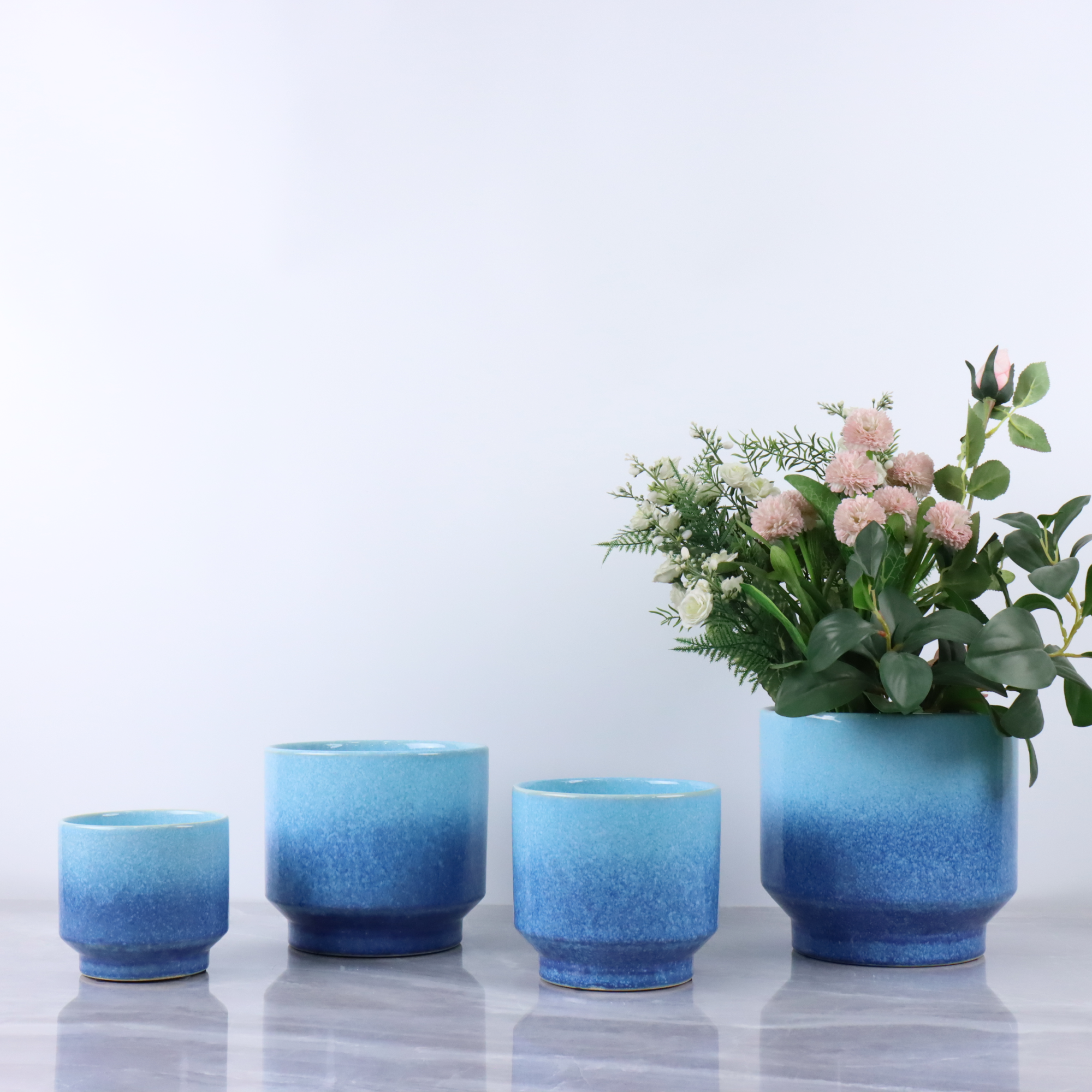 Ceramic decor flower pot