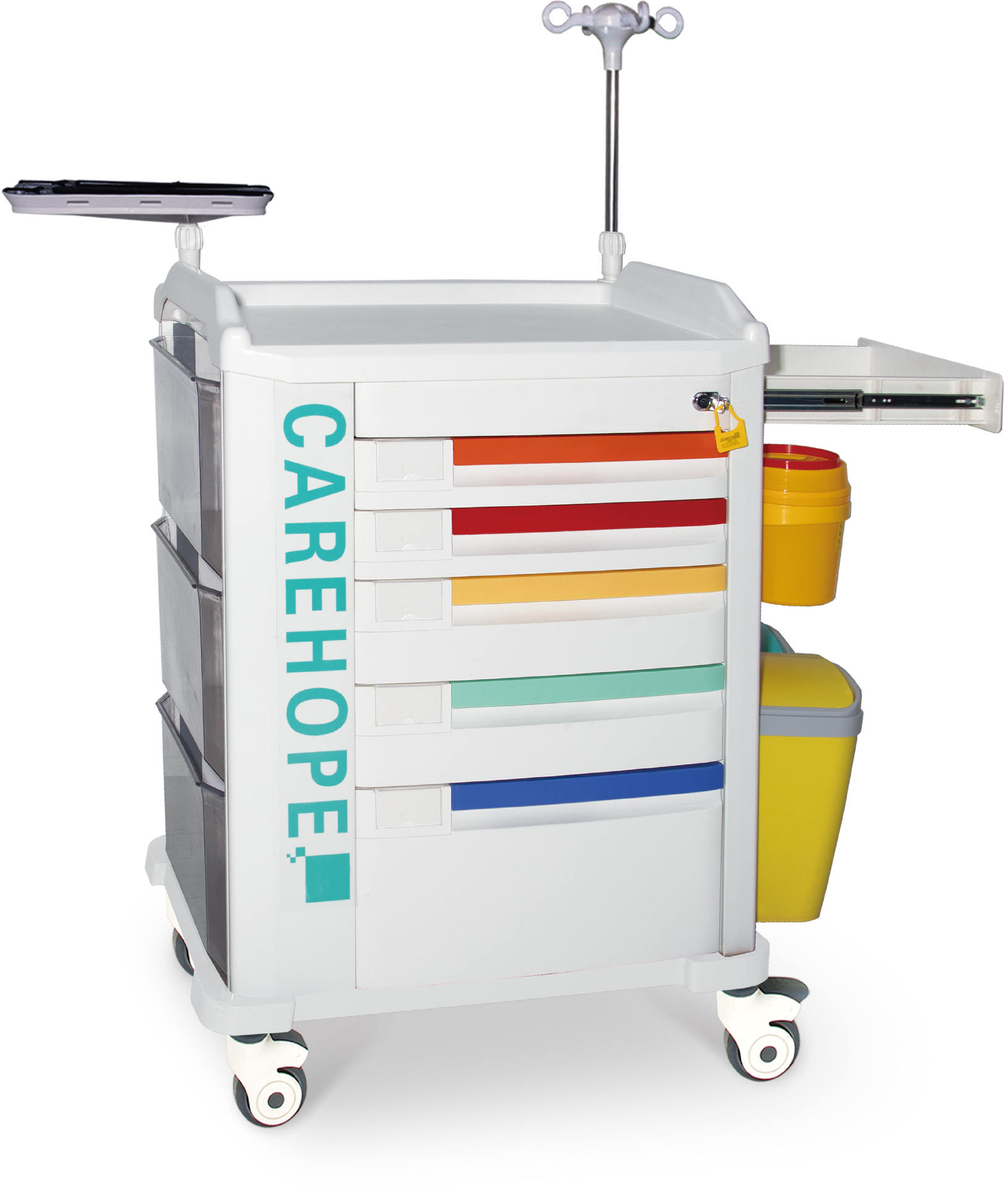 Emergency Trolley， Crash Cart, Medical Trolley, Trolley, Manual Trolley
