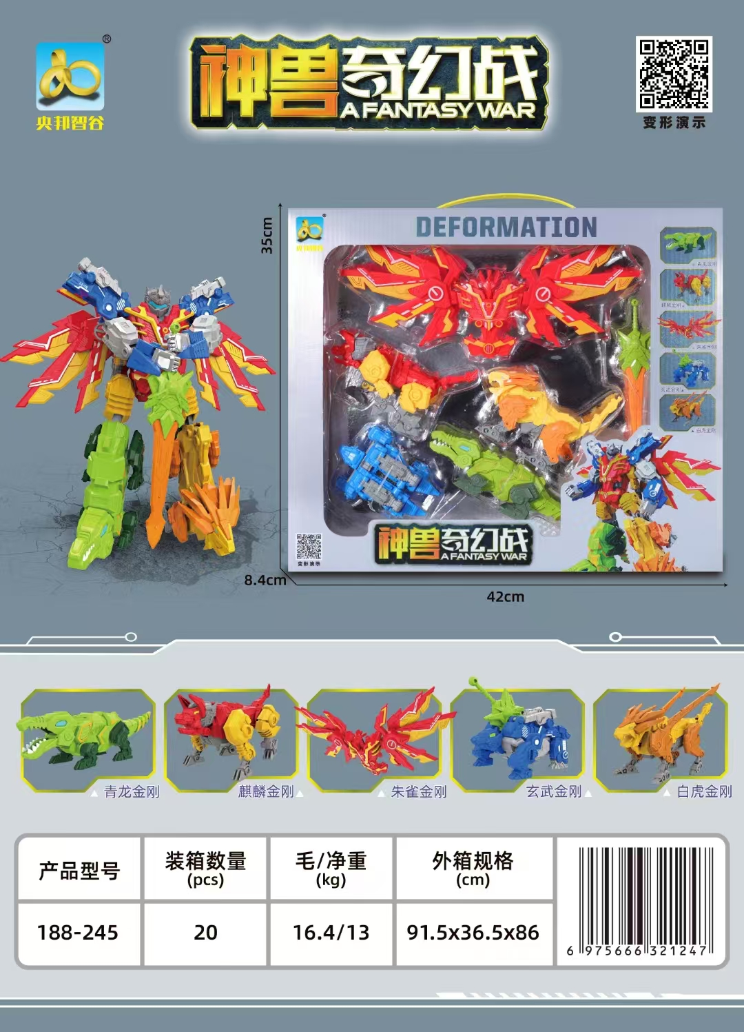 New model new beast defomation(5in1)
