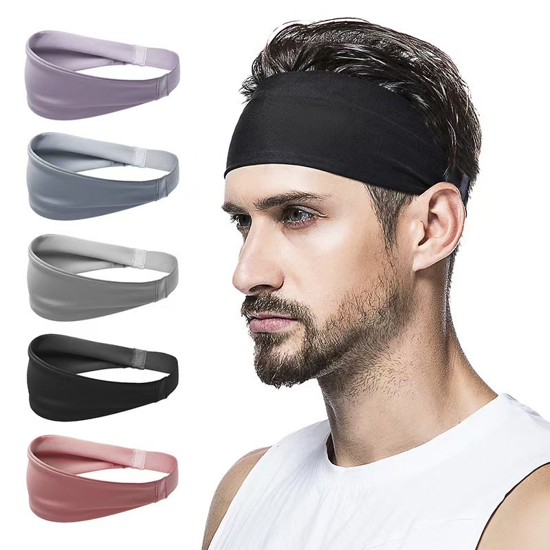 Hot selling sports and fitness ice silk headband for forehead protection in Europe and America