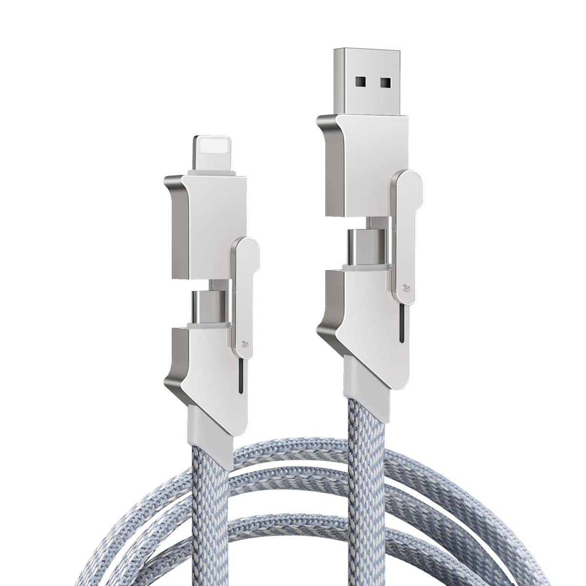 4 in 1 Zinc Alloy Fast Charging USB Cable