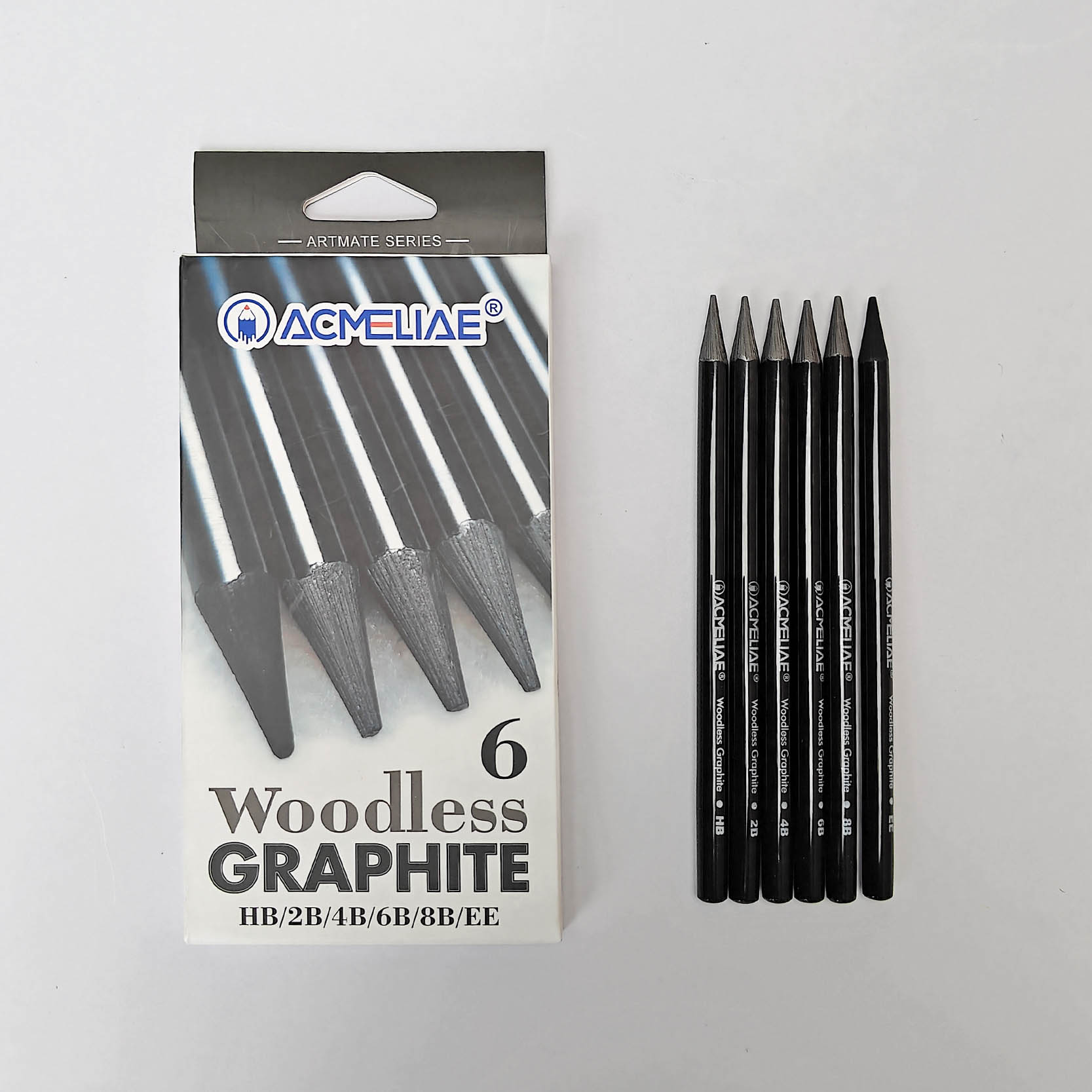 Acmeliae Woodless Graphite Pencils Sketching Drawing Set