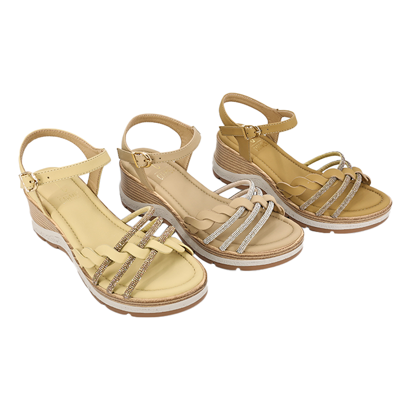 Summer Fashion New Design Flat Wedge Sandals for Women Outdoor Beach Soft Comfort Sandals