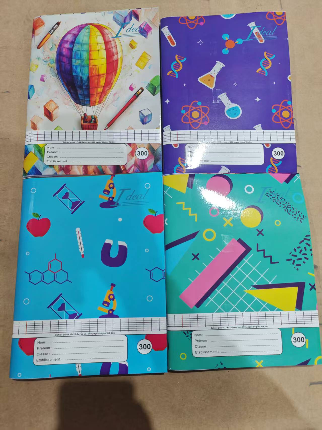 A4 A5 Africa French line exercise books 100P 200P 300P TP